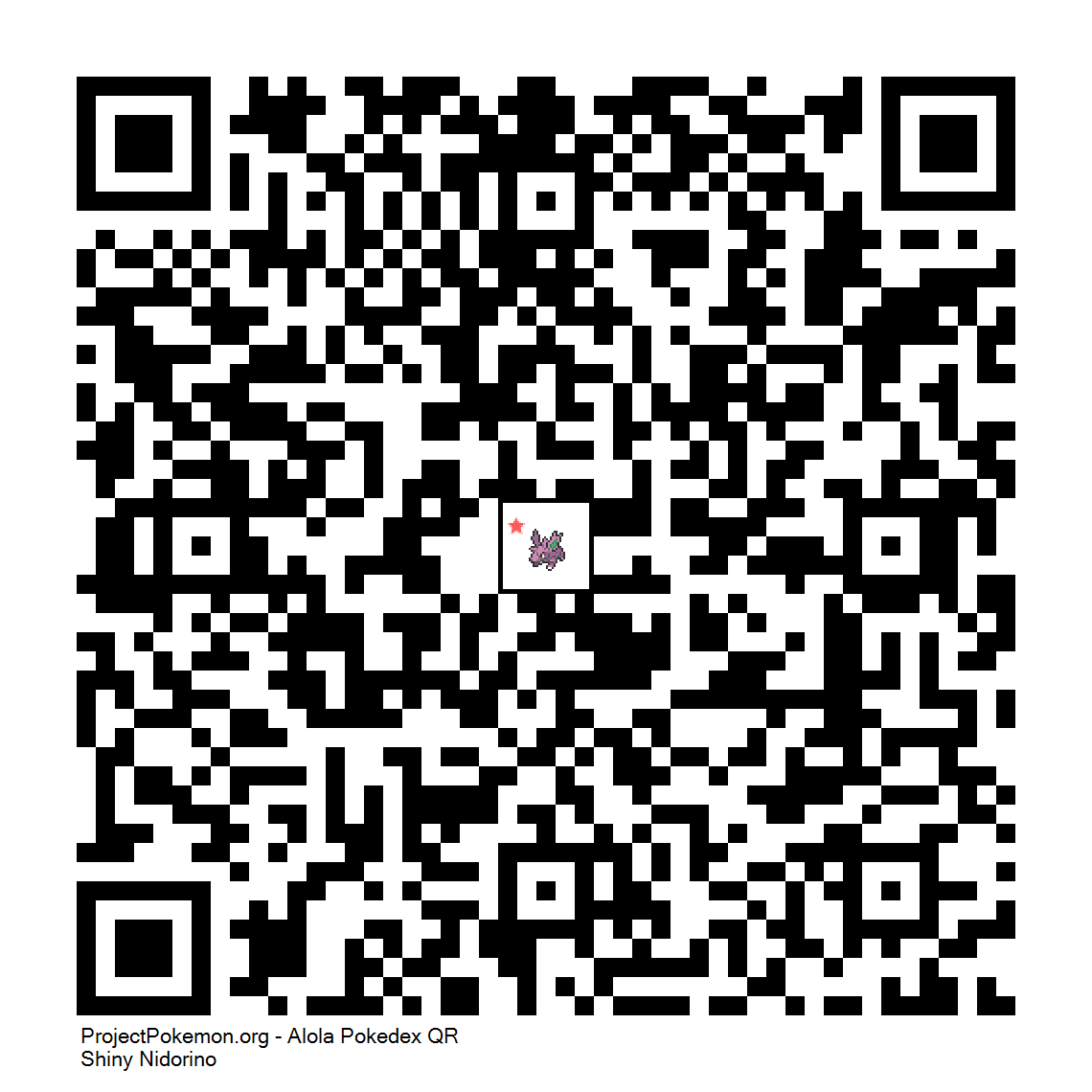 Cdigo QR de Nidorino variocolor